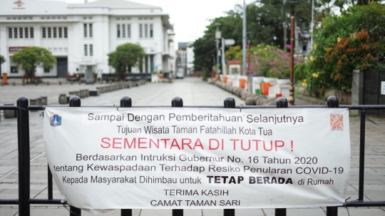 H+2 Lebaran, Kota Tua Sepi Akibat Pandemi
