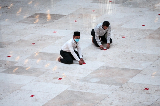 Persiapan Masjid Istiqlal Jelang New Normal