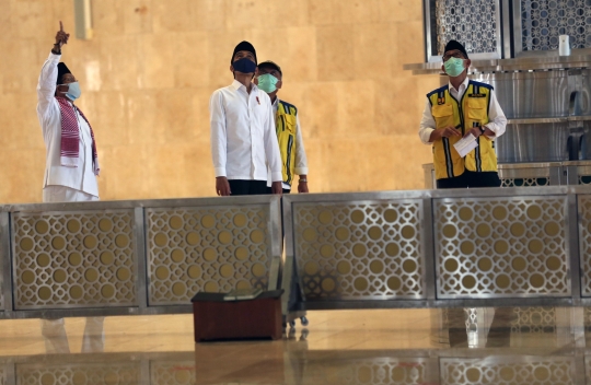 Presiden Joko Widodo Tinjau Renovasi Masjid Istiqlal