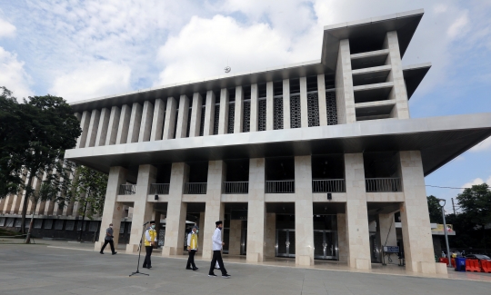 Presiden Joko Widodo Tinjau Renovasi Masjid Istiqlal