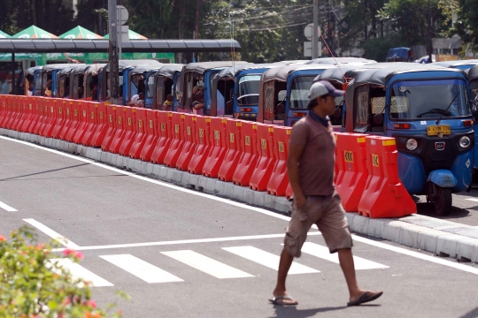 Jalur Khusus untuk Angkutan Umum di Tanah Abang