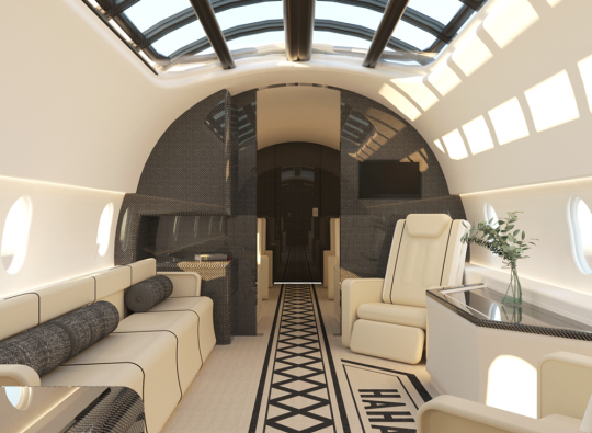 Cegah Penularan Covid-19, Desainer Interior 20 Tahun Perkenalkan Inovasi Pesawat