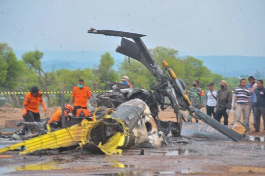 Helikopter TNI Jatuh Saat Latihan, 4 Orang Tewas dan 5 Luka-Luka