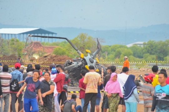 Helikopter TNI Jatuh Saat Latihan, 4 Orang Tewas dan 5 Luka-Luka