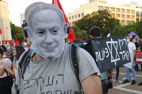 Aksi Ribuan Warga Israel Protes Rencana Pencaplokan Wilayah Palestina