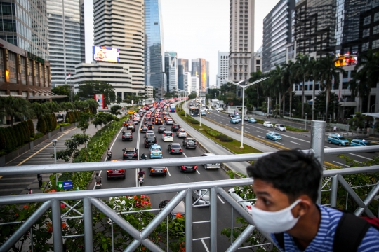 Kemacetan Jakarta di Tengah PSBB Transisi