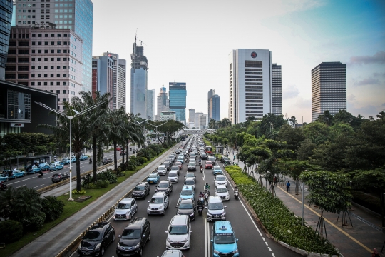 Kemacetan Jakarta di Tengah PSBB Transisi