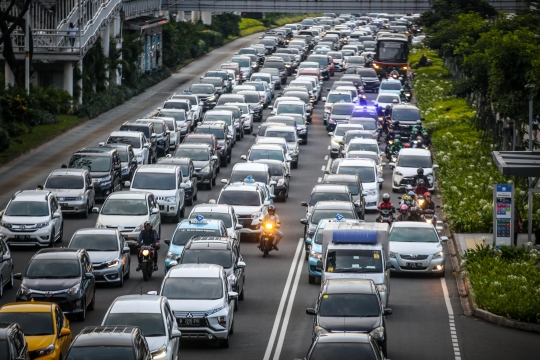 Kemacetan Jakarta di Tengah PSBB Transisi