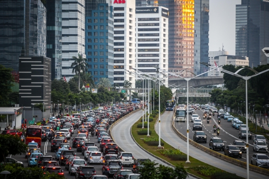 Kemacetan Jakarta di Tengah PSBB Transisi