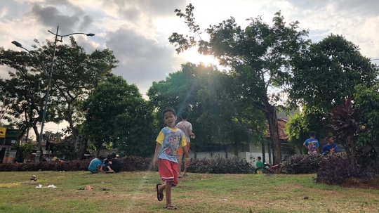 Melihat Keceriaan Anak-anak saat Masa PSBB Transisi di Cipinang Muara