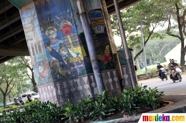 Foto Kotor Dan Berdebu Begini Kondisi Mural Di Jalan Ancol Timur Merdeka Com