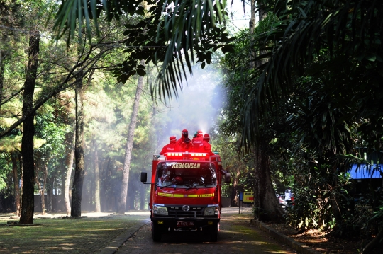 Taman Margasatwa Ragunan Disemprot Disinfektan Jelang Dibuka Kembali