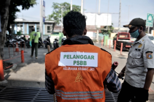Sanksi Bagi Pelanggar PSBB di Jakarta