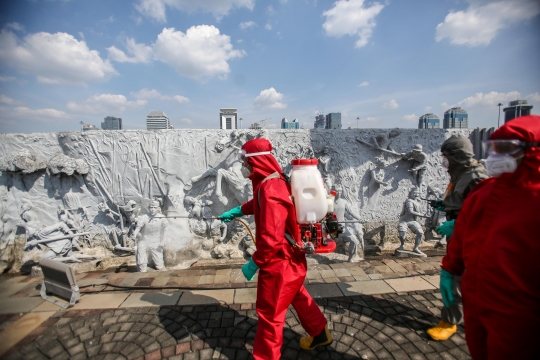 Monas Disterilisasi Jelang Dibuka 20 Juni