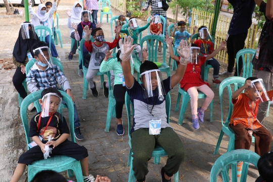 Melihat Kampung Belajar Anak dengan Protokol Kehidupan Baru