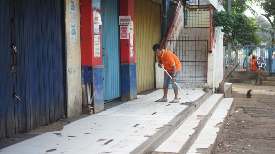 Suasana Pasar Minggu Usai Tiga Pedagang Positif Covid-19