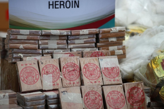 Myanmar dan Thailand Musnahkan 25 Ton Narkotika