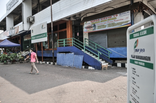 Pedagang Positif Covid-19, Pasar Rawamangun Ditutup