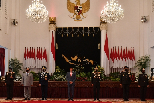 Peringatan HUT Bhayangkara ke-74 Dilaksanakan Secara Virtual di Istana Negara