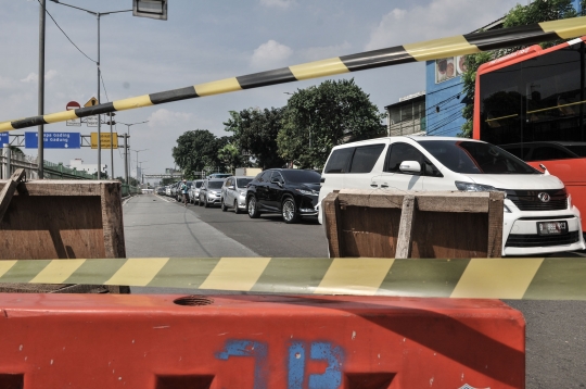 Kemacetan Mengular Imbas Underpass Senen Ditutup