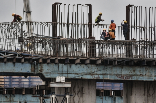 Progres Pembangunan Flyover Cakung