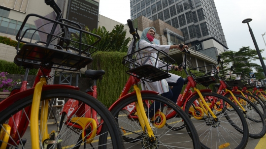 Uji Coba Layanan Bike Sharing di Jakarta