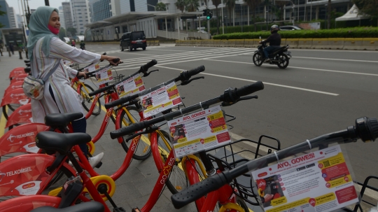 Uji Coba Layanan Bike Sharing di Jakarta
