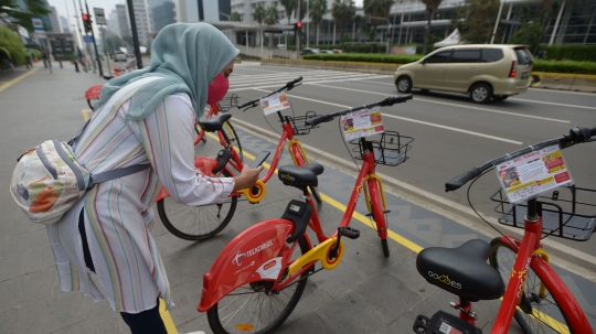 Uji Coba Layanan Bike Sharing di Jakarta