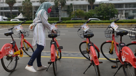 Uji Coba Layanan Bike Sharing di Jakarta