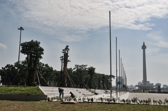 Revitalisasi Plaza Senayan Monas Hampir Rampung