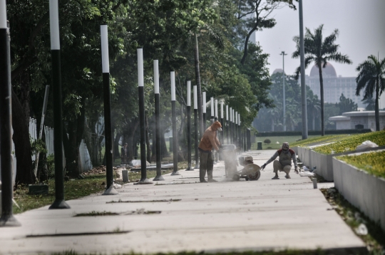 Revitalisasi Plaza Senayan Monas Hampir Rampung