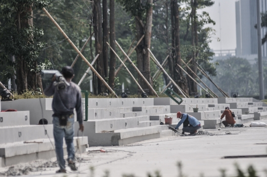 Revitalisasi Plaza Senayan Monas Hampir Rampung