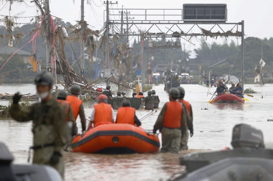 Banjir Bandang dan Tanah Longsor Tewaskan 20 Orang di Jepang