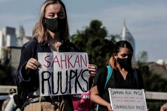 Geruduk MPR-DPR, Massa Gerak Perempuan Tuntut Sahkan RUU PKS