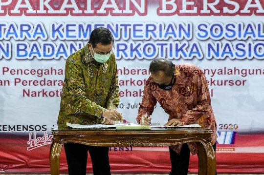 Kemensos-BNN Kerjasama Pencegahan Narkotika dan Rehabilitasi Sosial