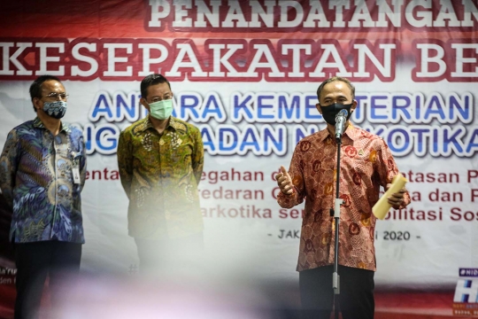 Kemensos-BNN Kerjasama Pencegahan Narkotika dan Rehabilitasi Sosial