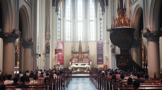 New Normal, Begini Suasana Ibadah Misa di Gereja Katedral