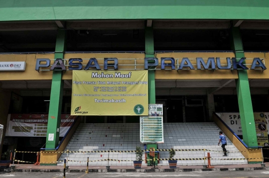 Pasar Pramuka Ditutup Sementara Akibat Pedagang Positif Covid-19