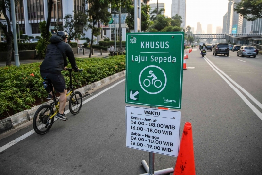 Minggu Depan, Pemprov DKI Putuskan Tiadakan Jalur Sepeda Sudirman-Thamrin