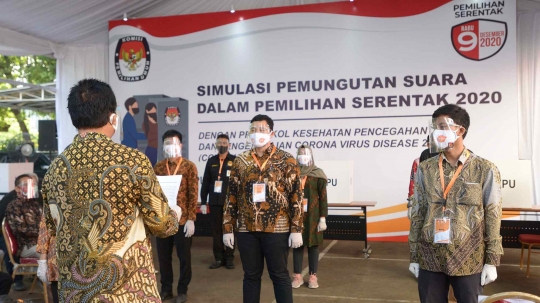 KPU Gelar Simulasi Pemungutan Suara untuk Pilkada New Normal