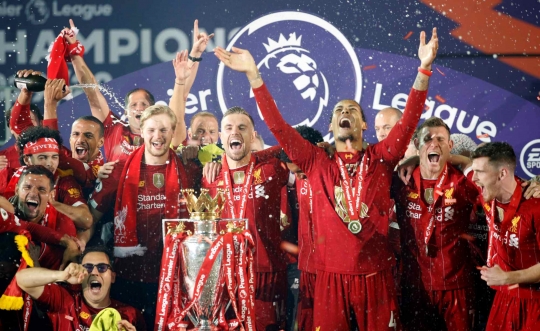 Selebrasi Liverpool Juara Liga Primer Inggris