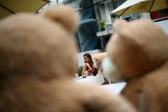 Saat Teddy Bear Jadi Pembatas Antar Pengunjung Restoran di Meksiko