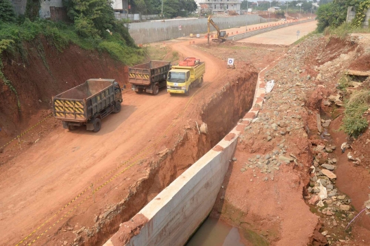 Perkembangan Proyek Tol Serpong-Cinere di Pondok Cabe