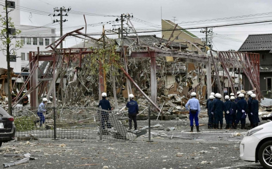 Ledakan Gas Hancurkan Restoran di Jepang