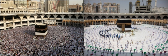 Wajah Kontras Ibadah Haji Sebelum dan Saat Pandemi Covid-19