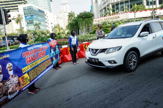 Sosialisasi Pemberlakuan Kembali Ganjil Genap di Jakarta