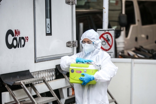 BIN Gelar Swab Test Massal di Gedung KPU