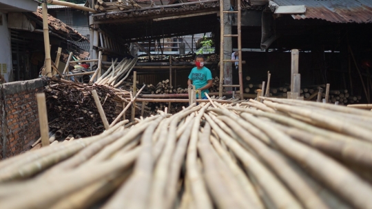 Penjualan Bambu untuk Tiang Bendera Menurun 35 Persen