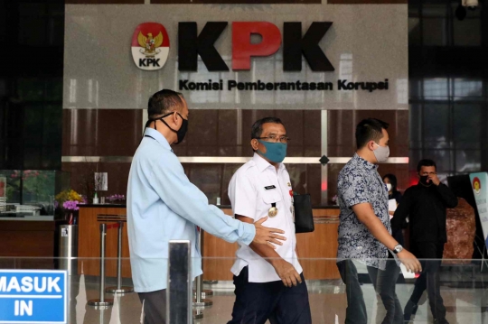 Ekspresi Bupati Blora Usai Diperiksa KPK