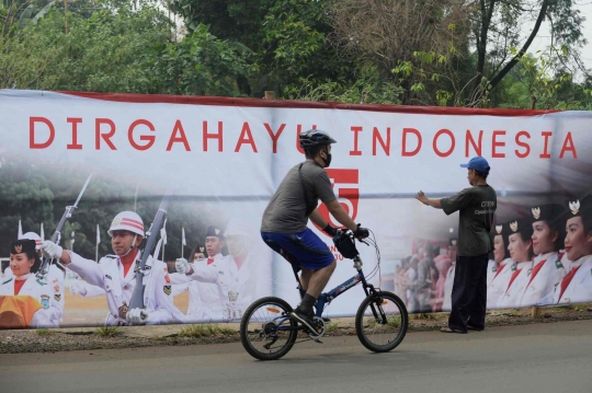 Jelang 17 Agustus, Poster HUT ke-75 Kemerdekaan RI Hiasi Tangsel